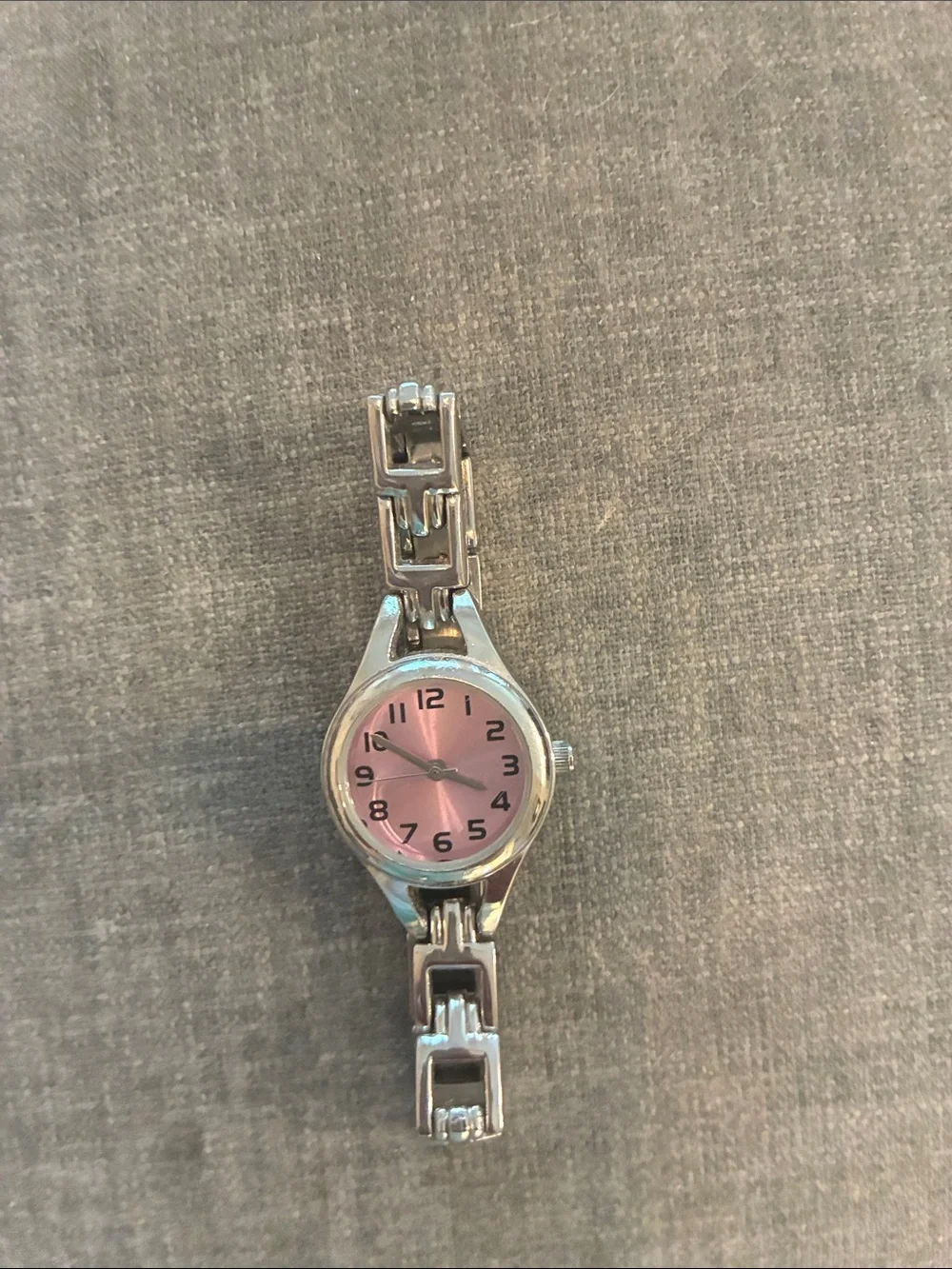 4 for $10 💗💗 Silver link Watch with Pink face